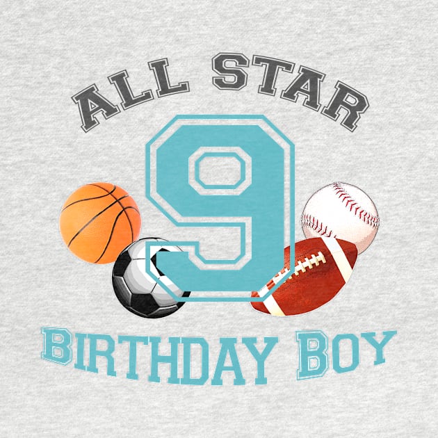 Sports theme birthday 9 by LND4design